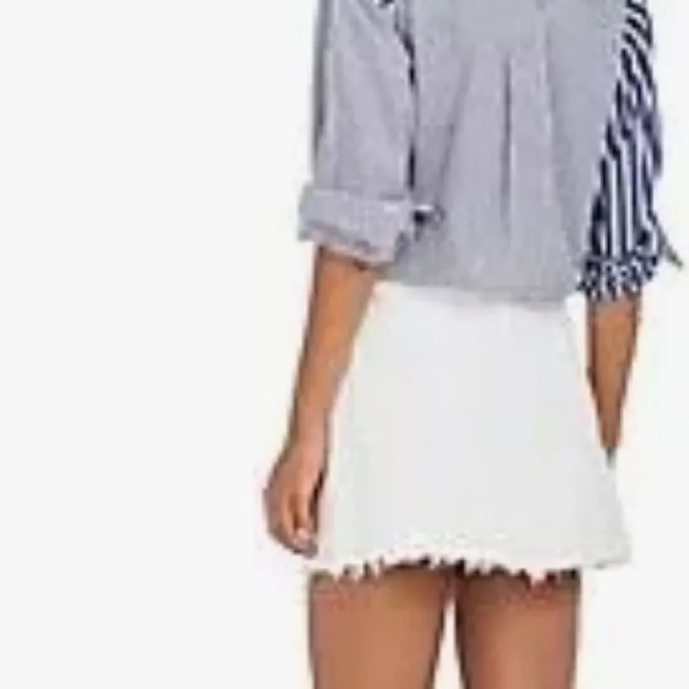 GRLFRND milla Off-White Denim Skirt side 28
